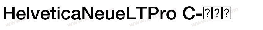 HelveticaNeueLTPro C字体转换